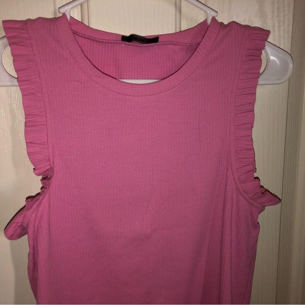 Women’s J. Crew bubble gum pink top EUC